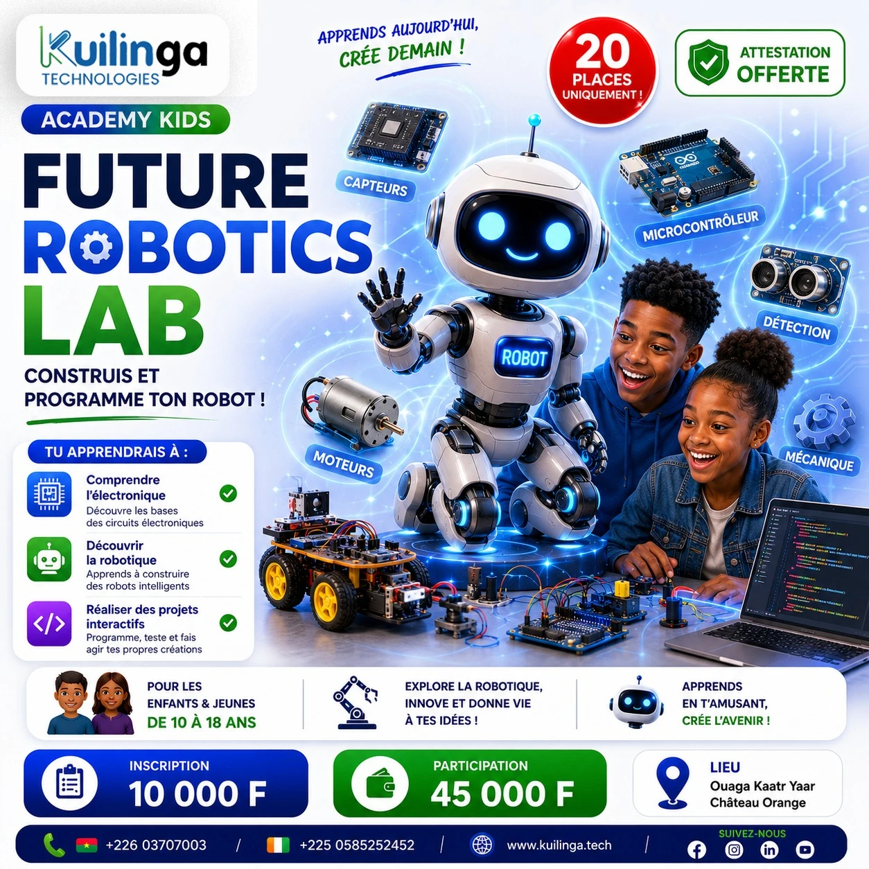 Future Robotics Lab : Construis et programme ton propre robot !