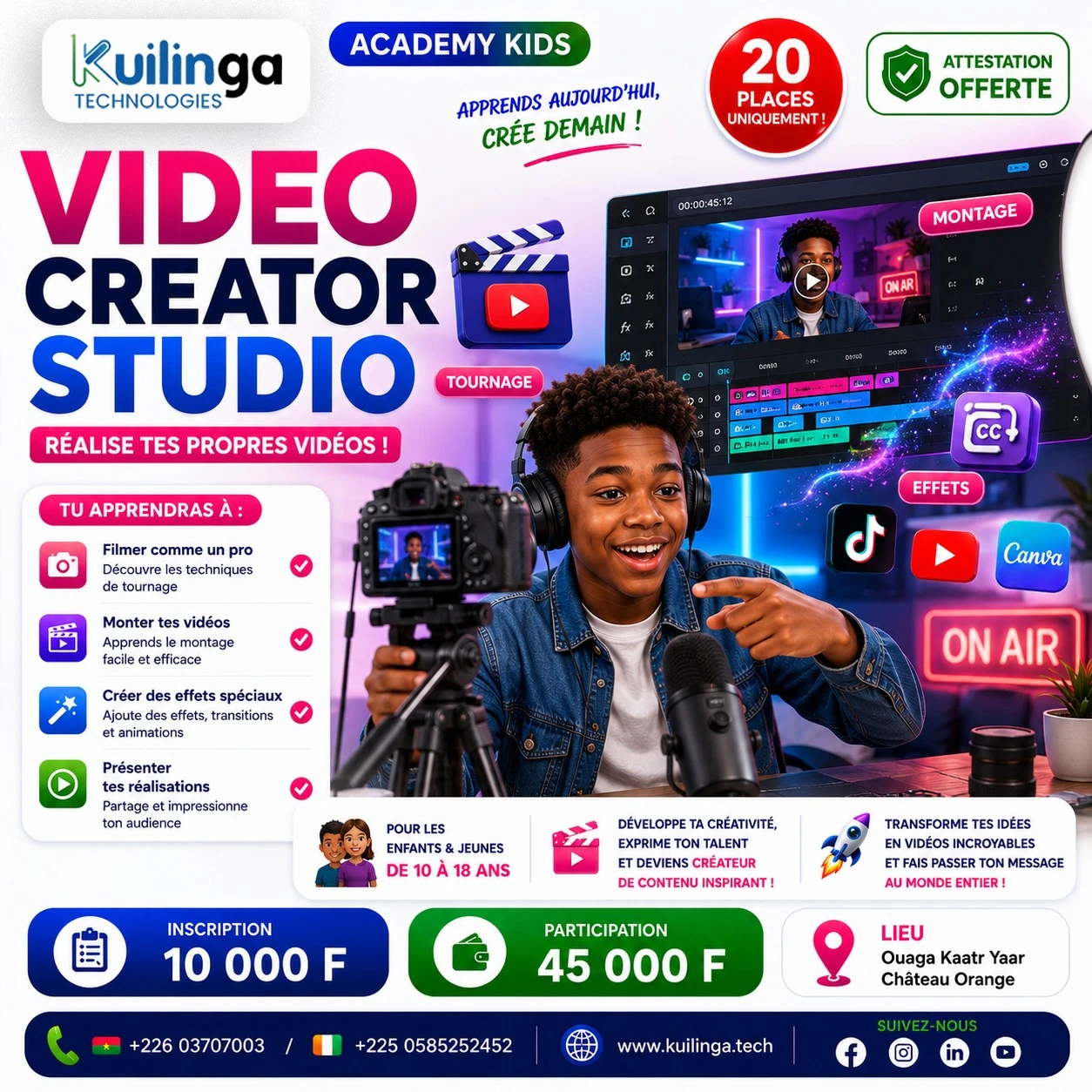 Video Creator Studio : Réalise tes propres vidéos !