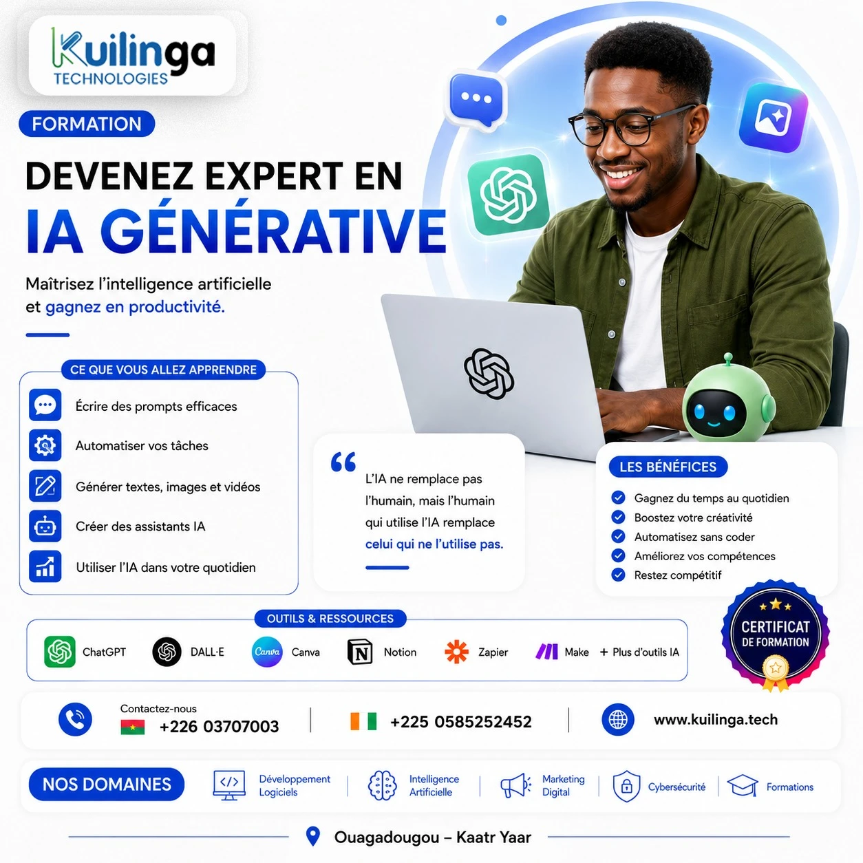 Devenez expert en IA générative